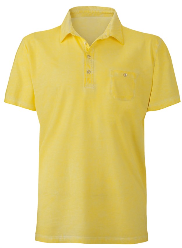 Polo a manica corta vintage da uomo - monocolore personalizzate