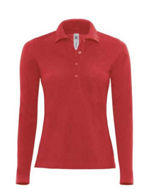 Polo manica lunga da Donna - monocolore personalizzata